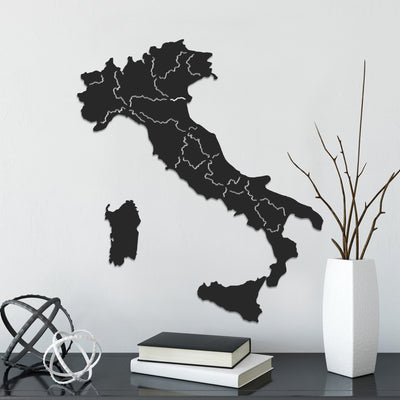 Italy Classic Map - Metal World Map